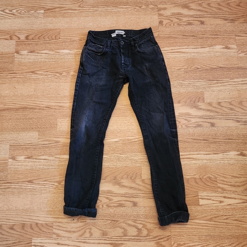 EUC Taylor Stitch Slim Jeans Washed Black Organic Slub Selvedge, Size 30